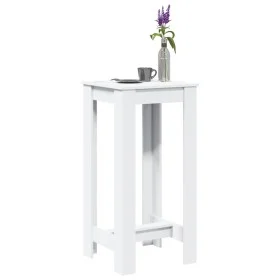 Hoher Barhockertisch aus weißem Ingenieurholz 51x50x103,5 cm von , Küchen- und Esstische - Ref: Foro24-854400, Preis: 59,00 €...