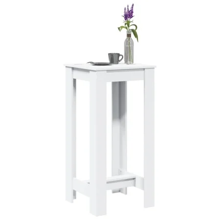 Hoher Barhockertisch aus weißem Ingenieurholz 51x50x103,5 cm von , Küchen- und Esstische - Ref: Foro24-854400, Preis: 59,93 €...
