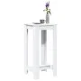 Mesa alta de bar madera de ingeniería blanca 51x50x103,5 cm by , Kitchen and dining tables - Ref: Foro24-854400, Price: 59,00...