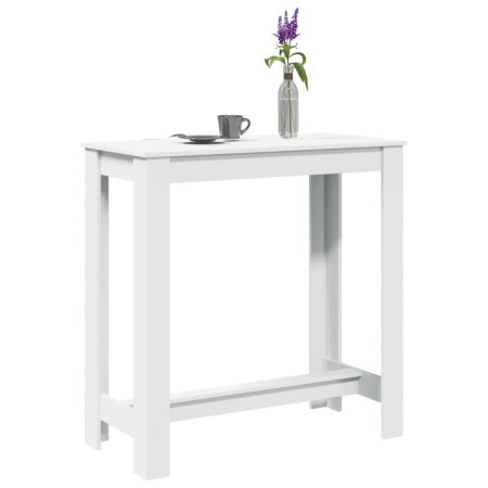 Hoher Barhockertisch aus weißem Ingenieurholz 102x50x103,5 cm. von , Küchen- und Esstische - Ref: Foro24-854409, Preis: 71,85...