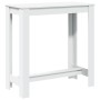 Hoher Barhockertisch aus weißem Ingenieurholz 102x50x103,5 cm. von , Küchen- und Esstische - Ref: Foro24-854409, Preis: 71,85...