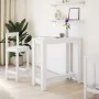 Mesa alta de bar madera ingeniería blanca 102x50x103,5 cm by , Kitchen and dining tables - Ref: Foro24-854409, Price: 73,56 €...