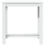 Mesa alta de bar madera ingeniería blanca 102x50x103,5 cm by , Kitchen and dining tables - Ref: Foro24-854409, Price: 73,56 €...