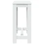 Mesa alta de bar madera ingeniería blanca 102x50x103,5 cm by , Kitchen and dining tables - Ref: Foro24-854409, Price: 73,56 €...