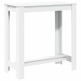 Hoher Barhockertisch aus weißem Ingenieurholz 102x50x103,5 cm. von , Küchen- und Esstische - Ref: Foro24-854409, Preis: 71,85...