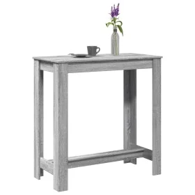 Mesa alta de bar madera ingeniería gris Sonoma 102x50x103,5 cm by , Kitchen and dining tables - Ref: Foro24-854414, Price: 73...