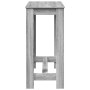 Mesa alta de bar madera ingeniería gris Sonoma 102x50x103,5 cm by , Kitchen and dining tables - Ref: Foro24-854414, Price: 74...