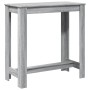Mesa alta de bar madera ingeniería gris Sonoma 102x50x103,5 cm by , Kitchen and dining tables - Ref: Foro24-854414, Price: 74...