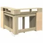 Escritorio con LED madera ingeniería roble Sonoma 130x130x91 cm de , Escritorios - Ref: Foro24-3309449, Precio: 201,71 €, Des...