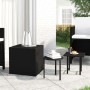 Mesas auxiliares de jardín 3 piezas ratán sintético negro by , Garden tables - Ref: Foro24-3324831, Price: 63,75 €, Discount: %