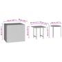 Mesas auxiliares de jardín 3 piezas ratán sintético negro by , Garden tables - Ref: Foro24-3324831, Price: 63,75 €, Discount: %
