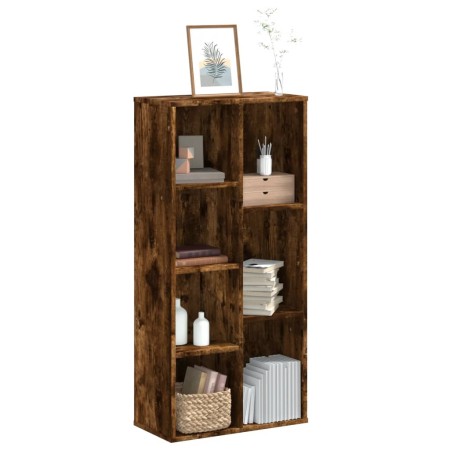 Estantería de madera de ingeniería roble ahumado 50x25x105 cm de , Librerías y estanterías - Ref: Foro24-852793, Precio: 57,7...