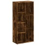 Estantería de madera de ingeniería roble ahumado 50x25x105 cm de , Librerías y estanterías - Ref: Foro24-852793, Precio: 57,7...
