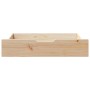 Cajones debajo de cama con ruedas 2 uds madera maciza de pino