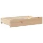 Drawers under bed with wheels, 2 units, solid pine wood by , Home storage drawers - Ref: Foro24-850929, Price: 77,68 €, Disco...