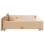 Drawers under bed with wheels, 2 units, solid pine wood by , Home storage drawers - Ref: Foro24-850929, Price: 77,68 €, Disco...