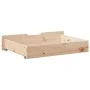 Drawers under bed with wheels, 2 units, solid pine wood by , Home storage drawers - Ref: Foro24-850929, Price: 77,68 €, Disco...