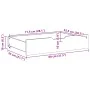 Drawers under bed with wheels, 2 units, solid pine wood by , Home storage drawers - Ref: Foro24-850929, Price: 77,68 €, Disco...