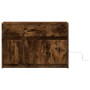 Mueble de TV LED madera ingeniería roble ahumado 91x34x61 cm de , Muebles TV - Ref: Foro24-852184, Precio: 117,39 €