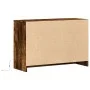 LED TV stand in smoked oak engineered wood, 91x34x61 cm by , TV Furniture - Ref: Foro24-852184, Price: 111,49 €, Discount: %