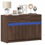 LED-TV-Möbel aus braunem Eichen-Ingenieurholz 91x34x61 cm. von , TV-Möbel - Ref: Foro24-852186, Preis: 113,04 €, Rabatt: %
