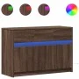 LED TV stand in brown oak engineered wood, 91x34x61 cm by , TV Furniture - Ref: Foro24-852186, Price: 111,26 €, Discount: %