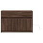 Mueble de TV LED madera ingeniería marrón roble 91x34x61 cm de , Muebles TV - Ref: Foro24-852186, Precio: 116,96 €