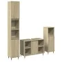 3-teiliges Badezimmermöbelset aus Eichenholz-Sonoma-Sperrholz. von , Badezimmermöbel - Ref: Foro24-3307679, Preis: 193,32 €, ...