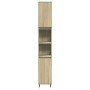 3-piece bathroom furniture set made of Sonoma oak plywood. by , Bathroom furniture - Ref: Foro24-3307679, Price: 196,66 €, Di...