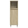3-piece bathroom furniture set made of Sonoma oak plywood. by , Bathroom furniture - Ref: Foro24-3307679, Price: 196,66 €, Di...