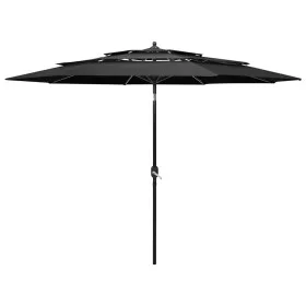 3-level umbrella with anthracite aluminum pole, 3 m. by vidaXL, Umbrellas - Ref: Foro24-313870, Price: 82,33 €, Discount: %
