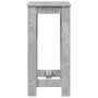 High bar table made of gray concrete engineered wood, measuring 51x50x103.5 cm. by , Kitchen and dining tables - Ref: Foro24-...