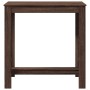 Hoher Barhockertisch aus braunem Eichen-Ingenieurholz, 102x50x103,5 cm. von , Küchen- und Esstische - Ref: Foro24-854415, Pre...