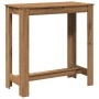 High bar table made of engineered oak wood, artisan design, measuring 102x50x103.5 cm. by , Kitchen and dining tables - Ref: ...