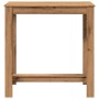 High bar table made of engineered oak wood, artisan design, measuring 102x50x103.5 cm. by , Kitchen and dining tables - Ref: ...