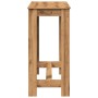 High bar table made of engineered oak wood, artisan design, measuring 102x50x103.5 cm. by , Kitchen and dining tables - Ref: ...