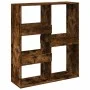 Regal/Trennwand Eiche geräuchert 100x33x115 cm von , Bücherregale und Regale - Ref: Foro24-854512, Preis: 53,60 €, Rabatt: %