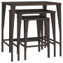 Stapelbare Gartentische, 3 Stück, aus braunem synthetischem Rattan. von , Gartentische - Ref: Foro24-3324830, Preis: 69,36 €,...