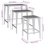 Stackable garden tables, set of 3, made of synthetic brown rattan. by , Garden tables - Ref: Foro24-3324830, Price: 70,23 €, ...
