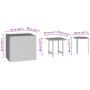 Gartenseitentische 3-teilig aus braunem synthetischem Rattan von , Gartentische - Ref: Foro24-3324832, Preis: 63,63 €, Rabatt: %
