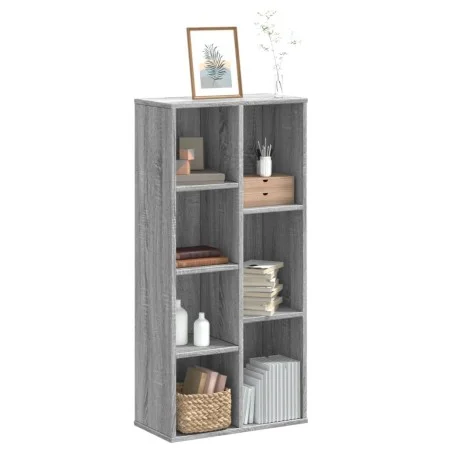 Estantería de madera de ingeniería gris Sonoma 50x25x105 cm de , Librerías y estanterías - Ref: Foro24-852794, Precio: 58,50 ...