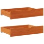 Cajones debajo cama 2 uds madera maciza pino marrón 80x55x16 cm by , Home storage drawers - Ref: Foro24-850931, Price: 64,46 ...