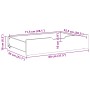 Cajones debajo cama 2 uds madera maciza pino marrón 80x55x16 cm by , Home storage drawers - Ref: Foro24-850931, Price: 64,46 ...