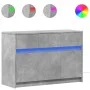 Mueble de TV LED madera ingeniería gris hormigón 91x34x61 cm by , TV Furniture - Ref: Foro24-852183, Price: 97,32 €, Discount: %