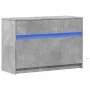 Mueble de TV LED madera ingeniería gris hormigón 91x34x61 cm by , TV Furniture - Ref: Foro24-852183, Price: 97,32 €, Discount: %
