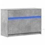 TV-Schrank aus grauem Beton-Ingenieurholz mit LED-Beleuchtung, 91x34x61 cm. von , TV-Möbel - Ref: Foro24-852183, Preis: 98,86...