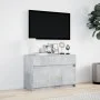 Mueble de TV LED madera ingeniería gris hormigón 91x34x61 cm by , TV Furniture - Ref: Foro24-852183, Price: 97,32 €, Discount: %