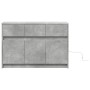 Mueble de TV LED madera ingeniería gris hormigón 91x34x61 cm by , TV Furniture - Ref: Foro24-852183, Price: 98,86 €, Discount: %