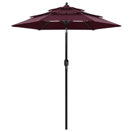 3-stufiger Sonnenschirm mit burgunderfarbenem Aluminiummast 2 m von vidaXL, Sonnenschirme - Ref: Foro24-313856, Preis: 62,69 ...
