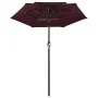 3-stufiger Sonnenschirm mit burgunderfarbenem Aluminiummast 2 m von vidaXL, Sonnenschirme - Ref: Foro24-313856, Preis: 62,69 ...